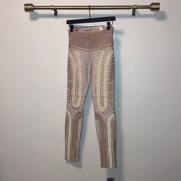 HERVE LEGER LEAH MULTI-MIXED APPLIQUE PANT